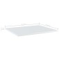 vidaXL Ράφια Βιβλιοθήκης 8 τεμ. Γυαλ. Λευκό 60x50x1,5 εκ. Μοριοσανίδα