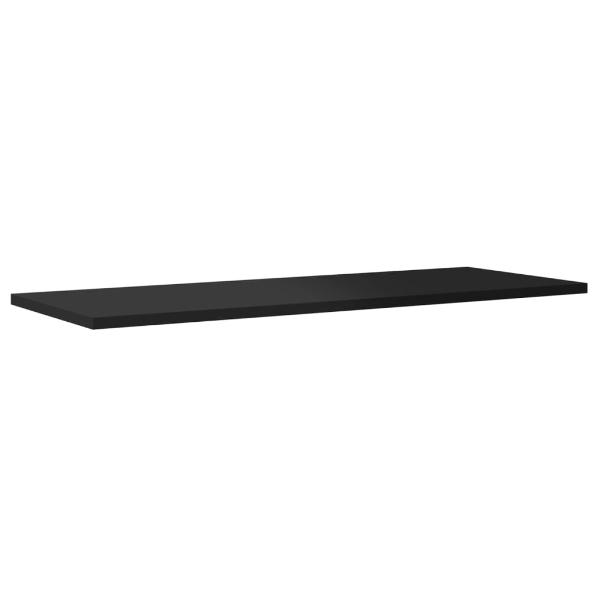 vidaXL Ράφια Βιβλιοθήκης 8 τεμ. Γυαλ. Μαύρο 80x30x1,5 εκ. Μοριοσανίδα