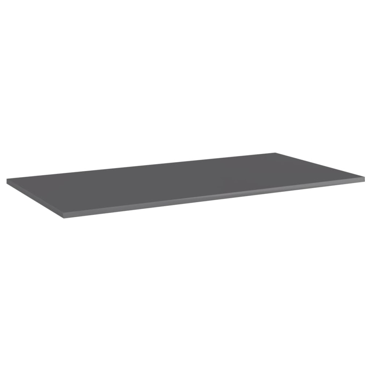 vidaXL Ράφια Βιβλιοθήκης 8 τεμ. Γυαλ. Γκρι 80x30x1,5 εκ. Μοριοσανίδα