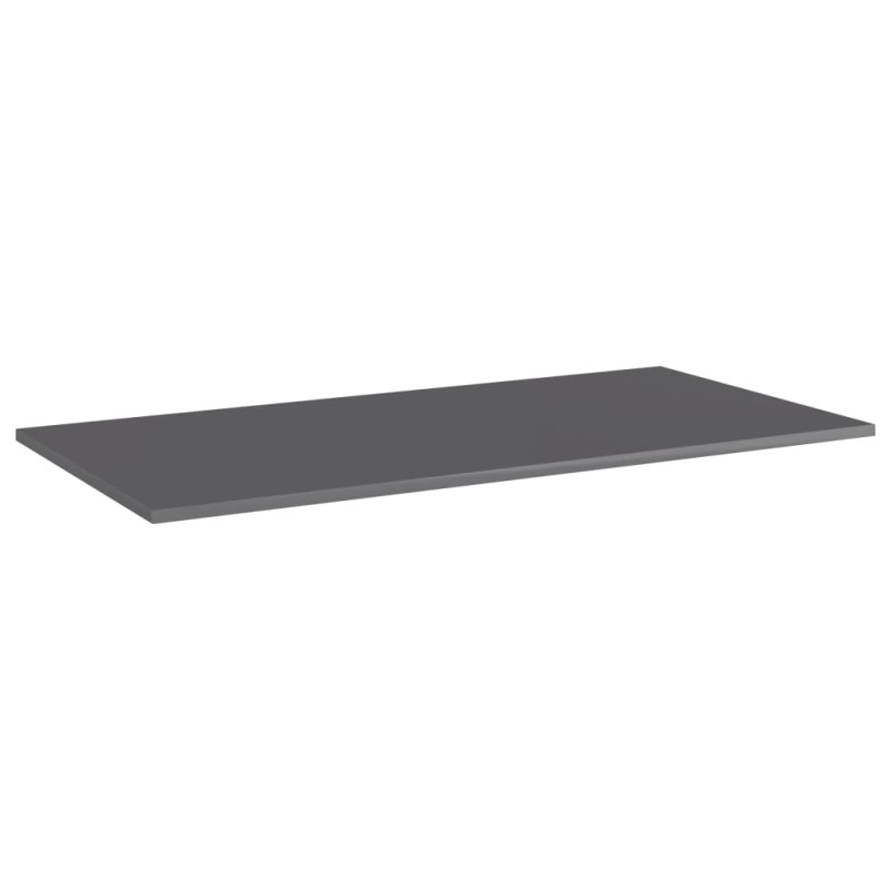 vidaXL Ράφια Βιβλιοθήκης 8 τεμ. Γυαλ. Γκρι 80x30x1,5 εκ. Μοριοσανίδα