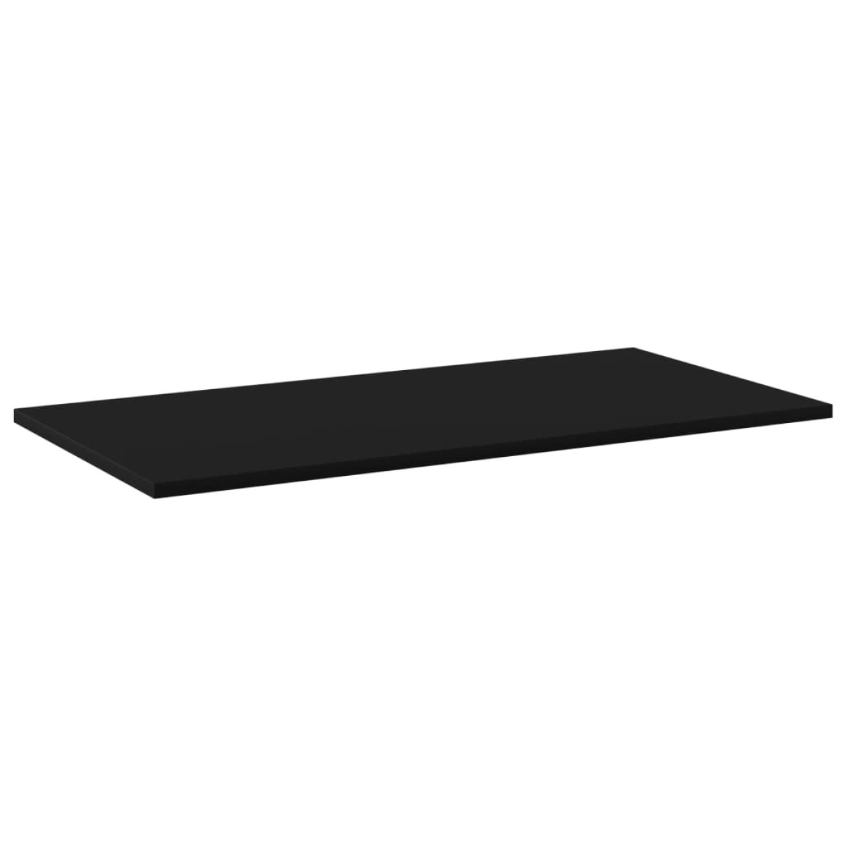 vidaXL Ράφια Βιβλιοθήκης 8 τεμ. Μαύρα 80x40x1,5 εκ. από Μοριοσανίδα
