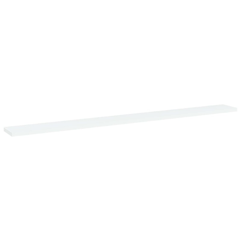 vidaXL Ράφια Βιβλιοθήκης 4 τεμ. Λευκά 100x10x1,5 εκ. από Μοριοσανίδα