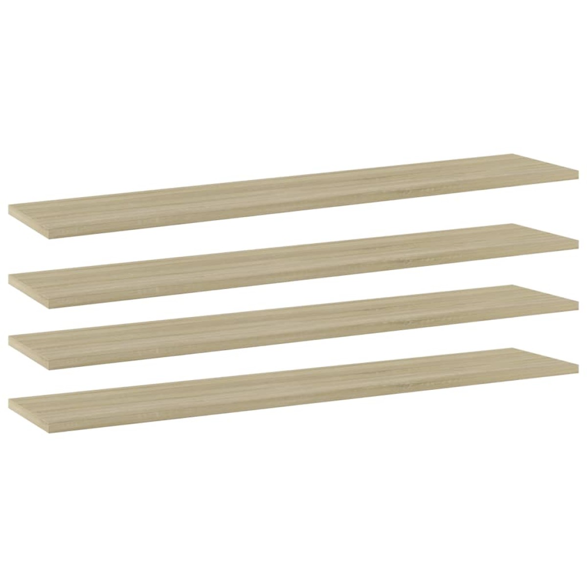 vidaXL Ράφια Βιβλιοθήκης 4 τεμ. Sonoma Δρυς 100x20x1,5 εκ. Μοριοσανίδα