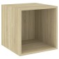 vidaXL Ντουλάπι Τοίχου Sonoma Δρυς 37 x 37 x 37 εκ. από Μοριοσανίδα