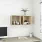vidaXL Ντουλάπι Τοίχου Sonoma Δρυς 37 x 37 x 37 εκ. από Μοριοσανίδα