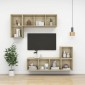 vidaXL Ντουλάπια Τοίχου 2 τεμ. Sonoma Δρυς 37 x 37 x 37εκ. Μοριοσανίδα