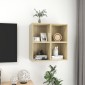 vidaXL Ντουλάπια Τοίχου 4 τεμ. Sonoma Δρυς 37 x 37 x 37εκ. Μοριοσανίδα