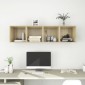 vidaXL Ντουλάπια Τοίχου 4 τεμ. Sonoma Δρυς 37 x 37 x 37εκ. Μοριοσανίδα
