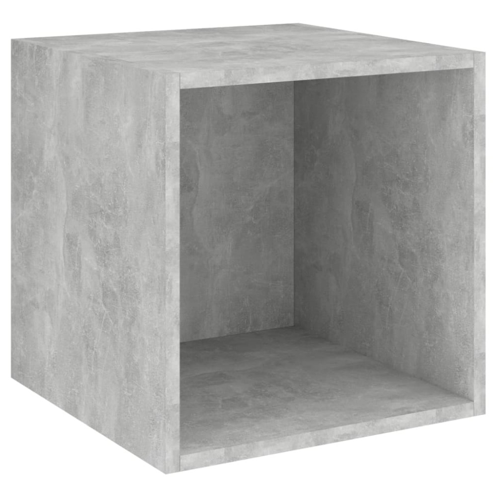 vidaXL Ντουλάπι Τοίχου Γκρι Σκυροδέματος 37x37x37 εκ. από Επεξ. Ξύλο