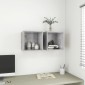 vidaXL Ντουλάπι Τοίχου Γκρι Σκυροδέματος 37 x 37 x 37 εκ. Μοριοσανίδα