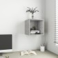 vidaXL Ντουλάπι Τοίχου Γκρι Σκυροδέματος 37 x 37 x 37 εκ. Μοριοσανίδα