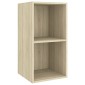 vidaXL Έπιπλο Τηλεόρασης Κρεμαστό Sonoma Δρυς 37x37x72 εκ. Μοριοσανίδα