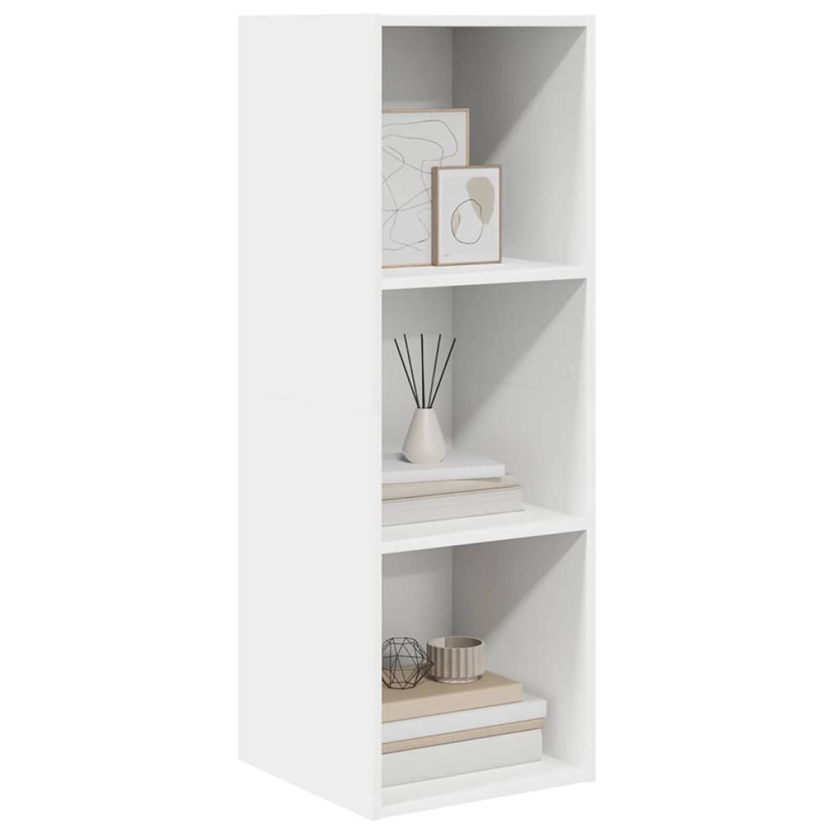 vidaXL Έπιπλο Τηλεόρασης Κρεμαστό Λευκό 37x37x107 εκ. από Μοριοσανίδα