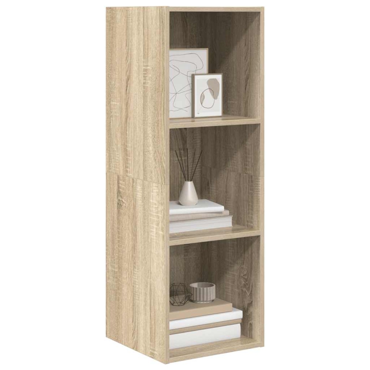 vidaXL Έπιπλο Τηλεόρασης Κρεμαστό Sonoma Δρυς 37x37x107 εκ Μοριοσανίδα