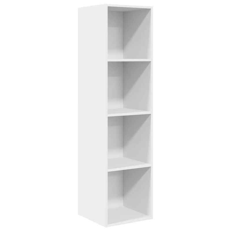 vidaXL Έπιπλο Τηλεόρασης Κρεμαστό Λευκό 37x37x142,5 εκ. από Επεξ. Ξύλο