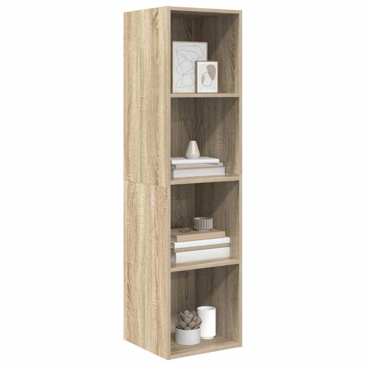 vidaXL Έπιπλο Τηλεόρασης Κρεμαστό Δρυς 37x37x142,5 εκ. από Μοριοσανίδα