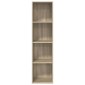vidaXL Έπιπλο Τηλεόρασης Κρεμαστό Δρυς 37x37x142,5 εκ. από Μοριοσανίδα