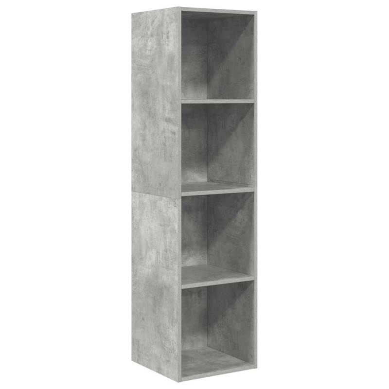 vidaXL Έπιπλο Τηλεόρασης Κρεμαστό Γκρι Σκυρ. 37x37x142,5εκ Επεξ. Ξύλο