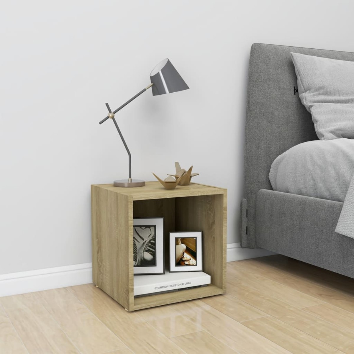 vidaXL Έπιπλο Τηλεόρασης Sonoma Δρυς 37 x 35 x 37 εκ. από Μοριοσανίδα