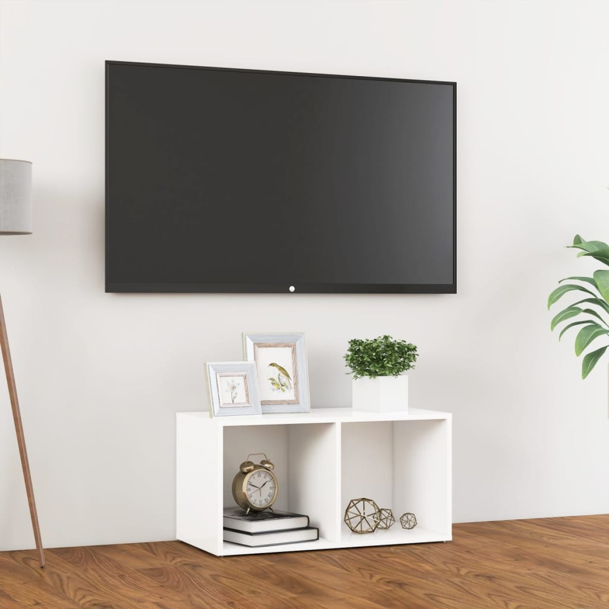 vidaXL Έπιπλο Τηλεόρασης Λευκό 72 x 35 x 36,5 εκ. από Μοριοσανίδα