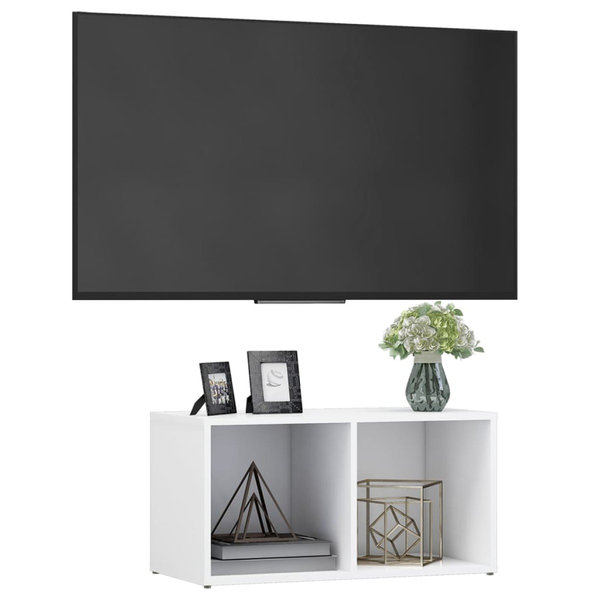 vidaXL Έπιπλο Τηλεόρασης Λευκό 72 x 35 x 36,5 εκ. από Μοριοσανίδα
