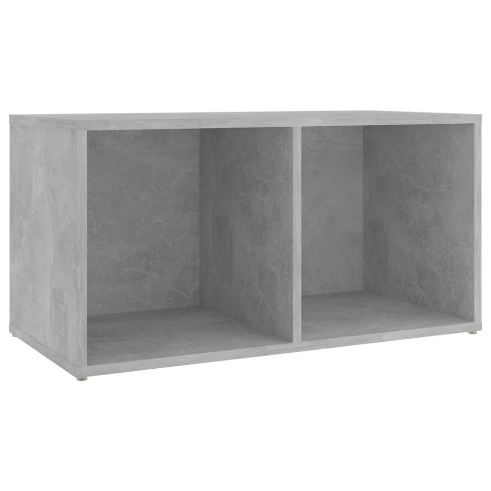 vidaXL Έπιπλο Τηλεόρασης Γκρι Σκυροδέματος 72x35x36,5 εκ. Επεξ. Ξύλο