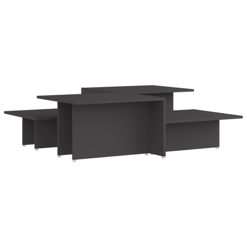 vidaXL Τραπεζάκια Σαλονιού 2 τεμ. Γκρι 111,5x50x33 εκ. Επεξεργ. Ξύλο