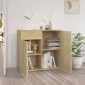 vidaXL Ντουλάπι με Συρτάρι Sonoma Δρυς 80 x 36 x 75 εκ. Μοριοσανίδα