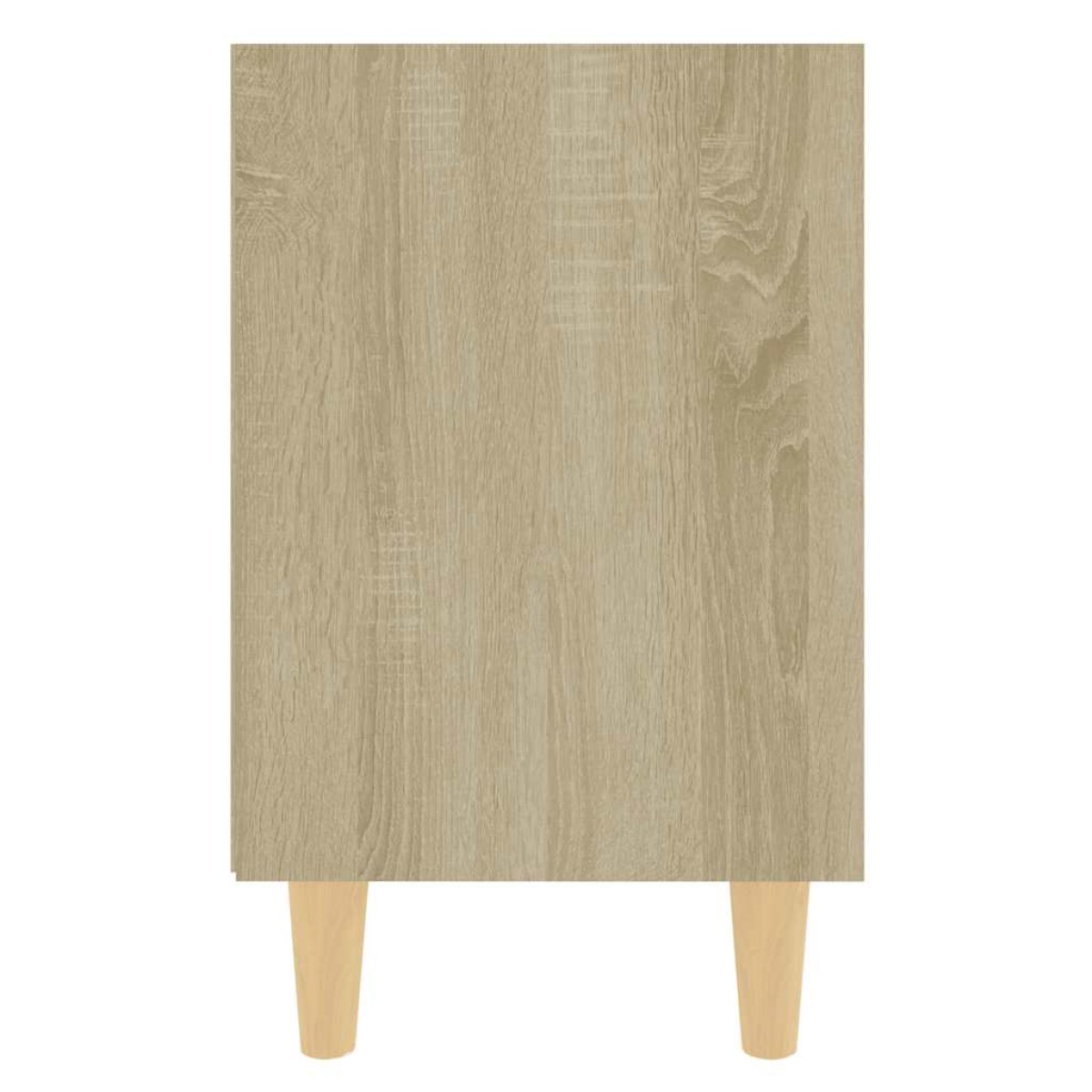 vidaXL Κομοδίνο Sonoma Δρυς 40 x 30 x 50 εκ. με Μασίφ Ξύλινα Πόδια