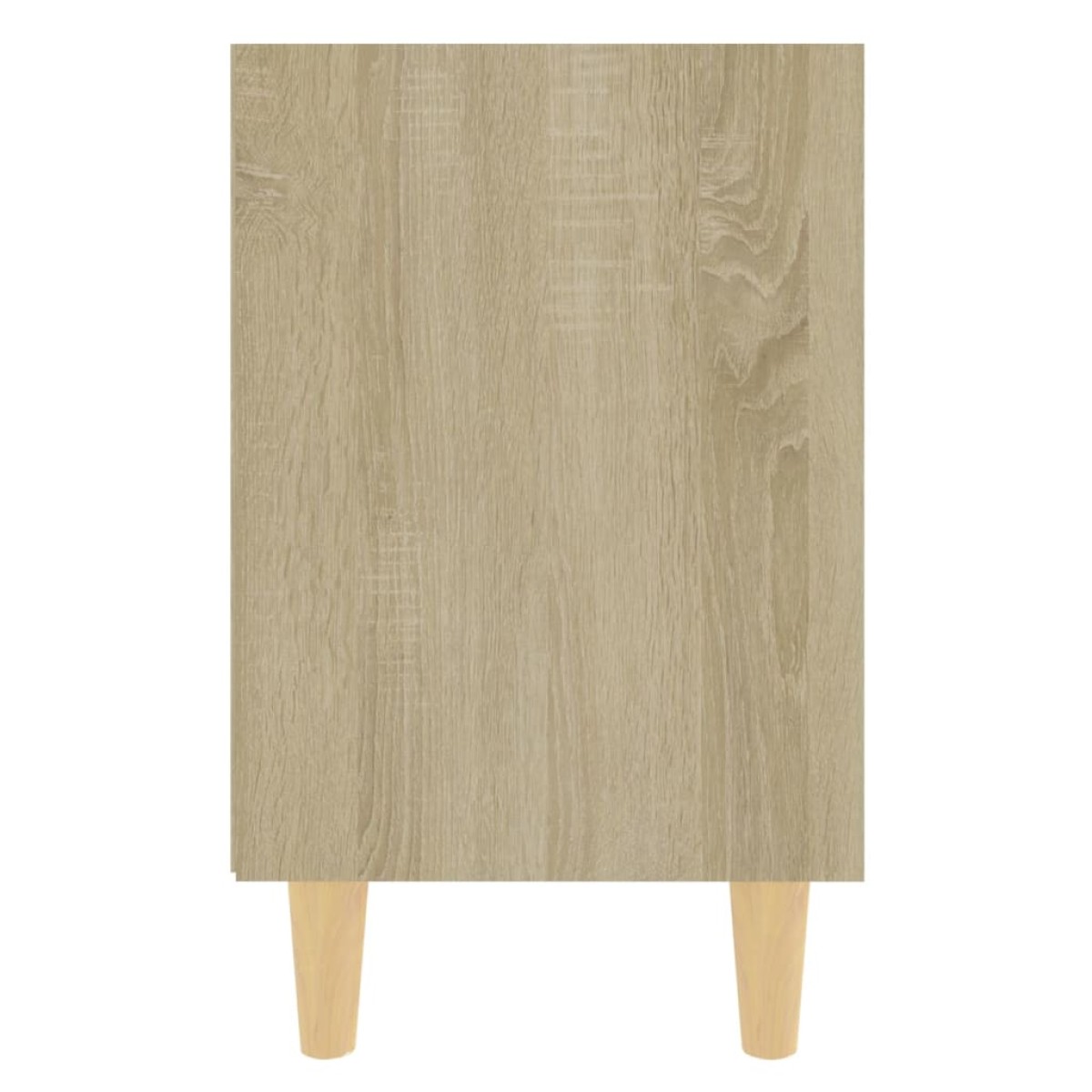 vidaXL Κομοδίνα 2 τεμ. Sonoma Δρυς 40x30x50εκ. & Μασίφ Ξύλινα Πόδια