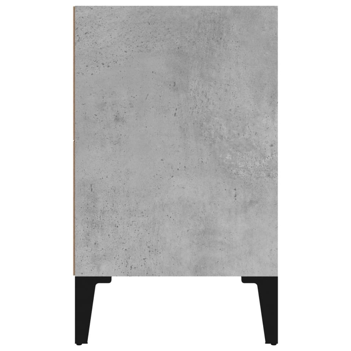 vidaXL Κομοδίνo Γκρι Σκυροδέματος 40 x 30 x 50 εκ. με Μεταλλικά Πόδια