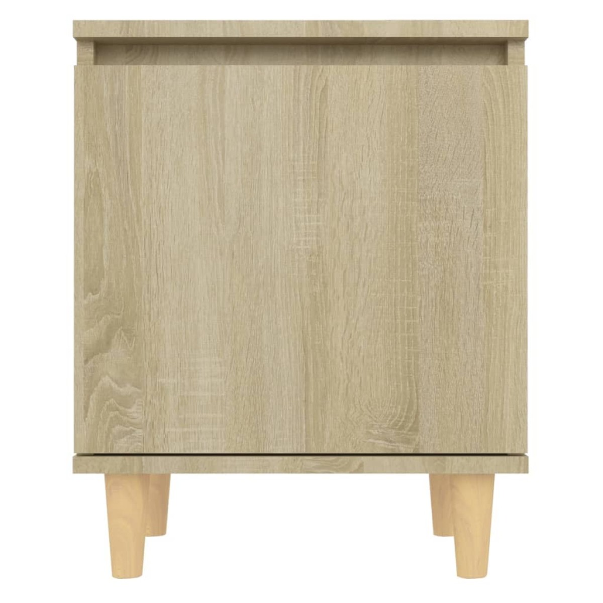vidaXL Κομοδίνα 2 τεμ. Sonoma Δρυς 40x30x50εκ. & Πόδια από Μασίφ Ξύλο