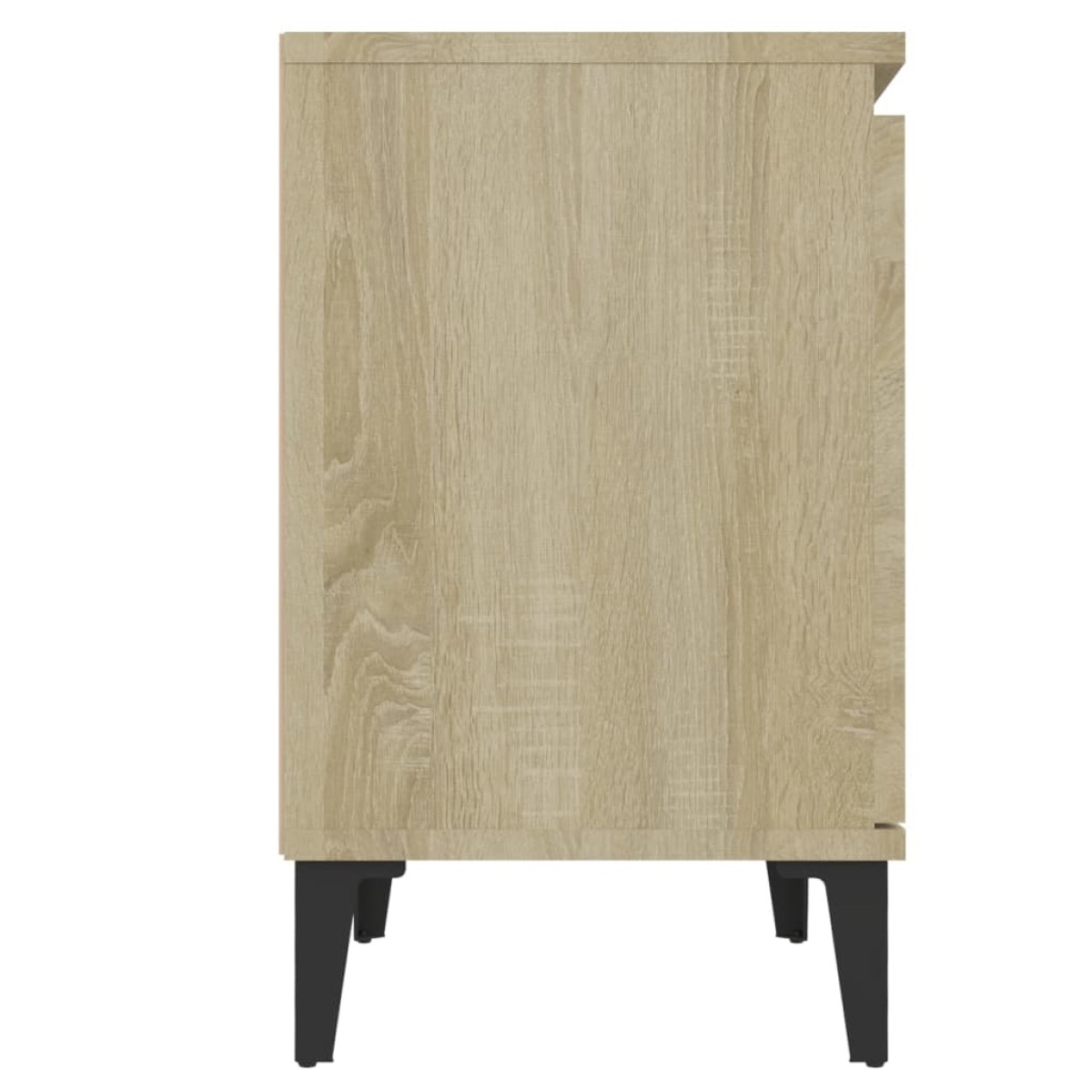 vidaXL Κομοδίνα 2 τεμ. Sonoma Δρυς 40 x 30 x 50 εκ. με Μεταλλικά Πόδια