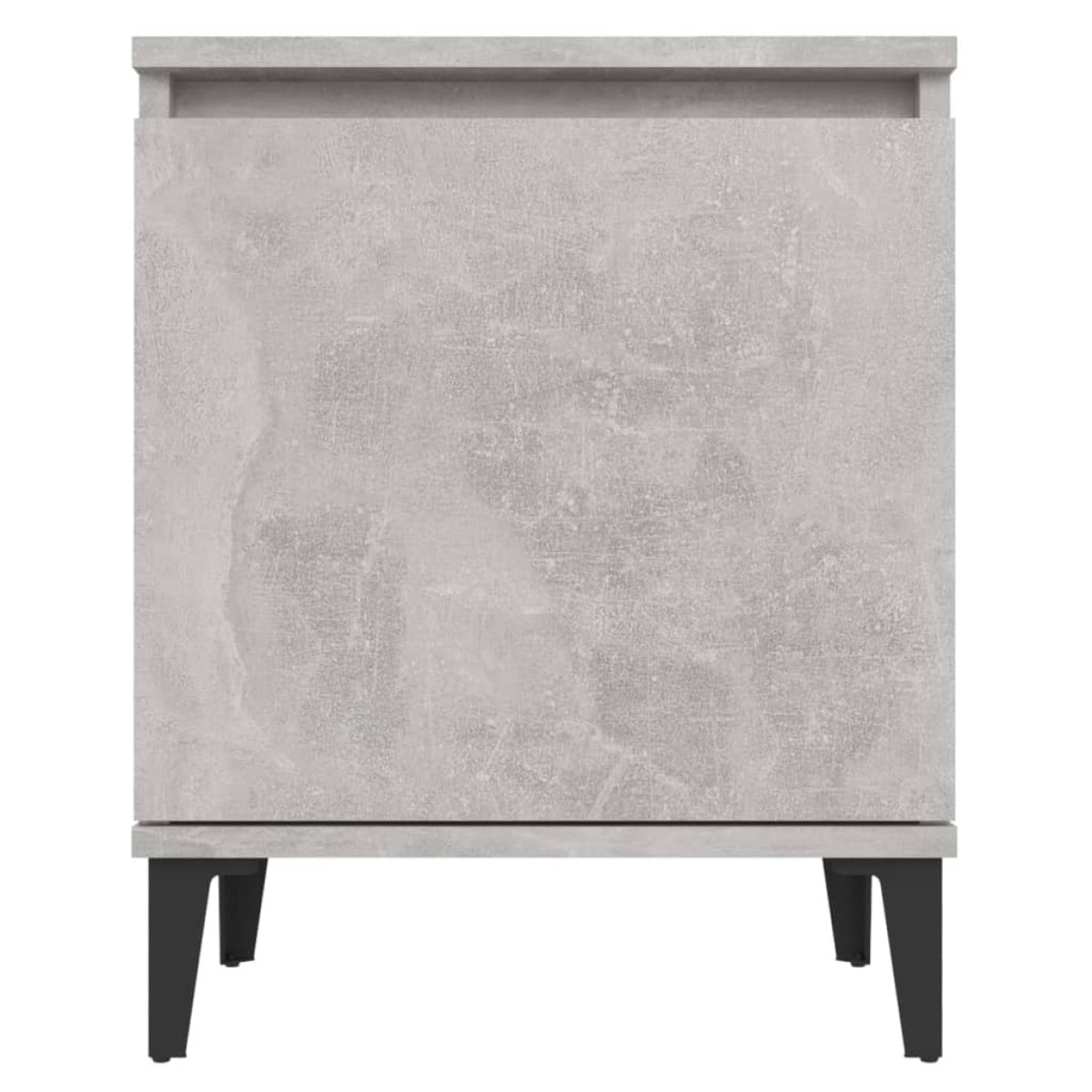 vidaXL Κομοδίνα 2 τεμ. Γκρι Σκυρ. 40 x 30 x 50 εκ. με Μεταλλικά Πόδια