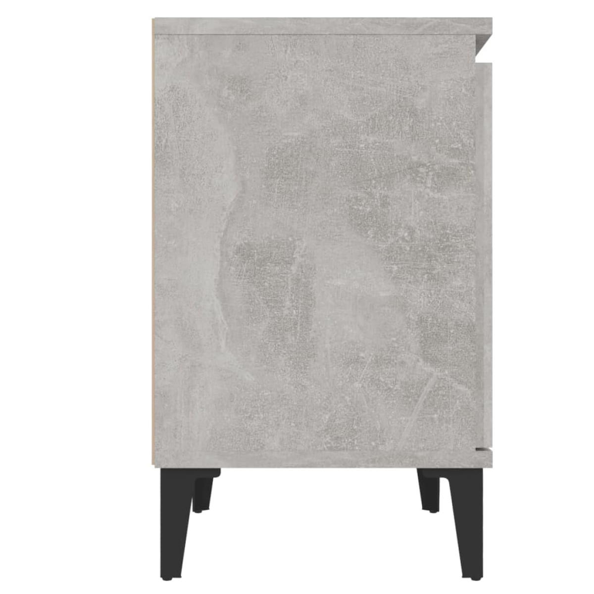 vidaXL Κομοδίνα 2 τεμ. Γκρι Σκυρ. 40 x 30 x 50 εκ. με Μεταλλικά Πόδια