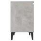 vidaXL Κομοδίνα 2 τεμ. Γκρι Σκυρ. 40 x 30 x 50 εκ. με Μεταλλικά Πόδια