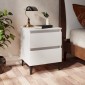 vidaXL Κομοδίνο Λευκό 40 x 35 x 50 εκ. από Μοριοσανίδα