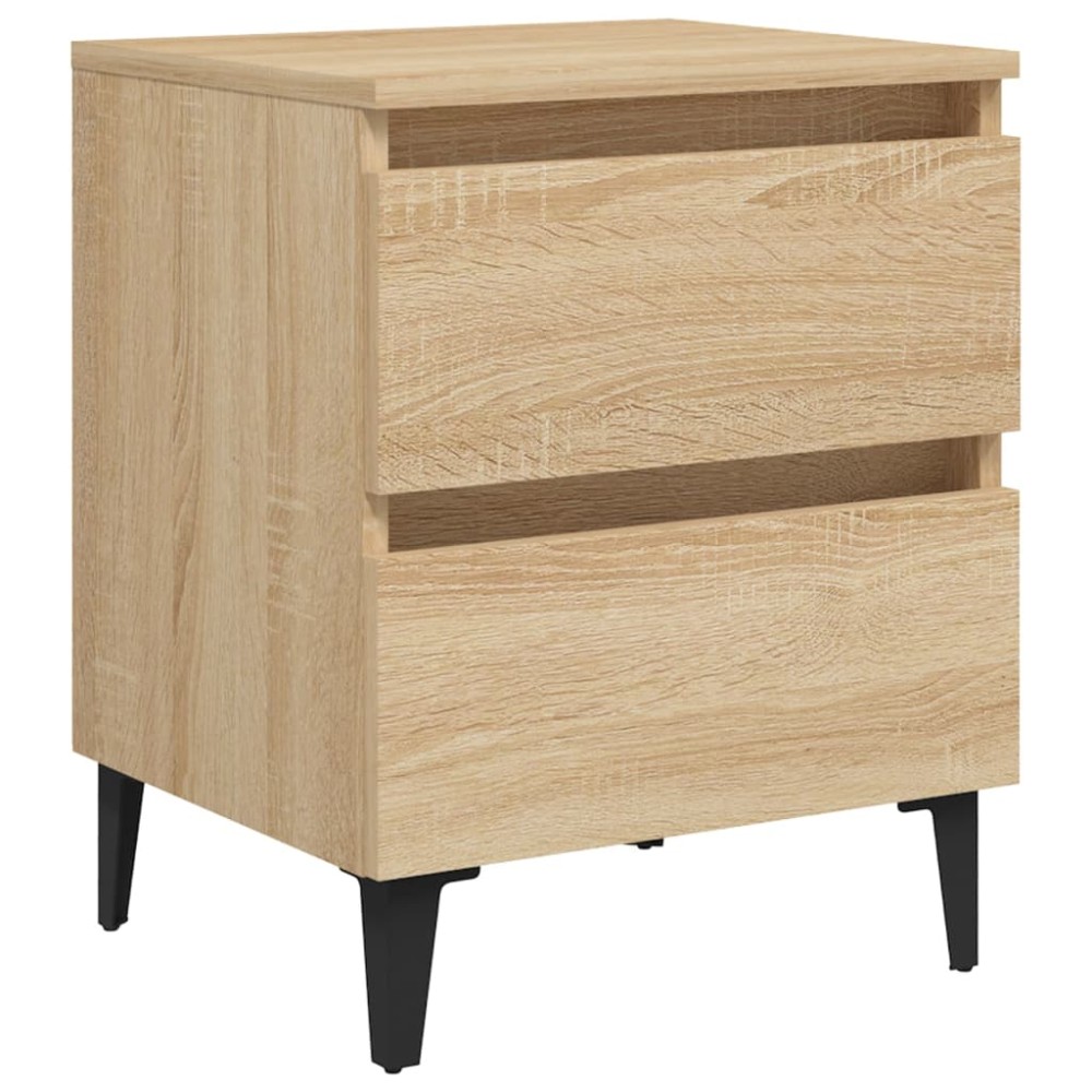 vidaXL Κομοδίνο Sonoma Δρυς 40 x 35 x 50 εκ. από Επεξ. Ξύλο