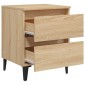 vidaXL Κομοδίνο Sonoma Δρυς 40 x 35 x 50 εκ. από Μοριοσανίδα