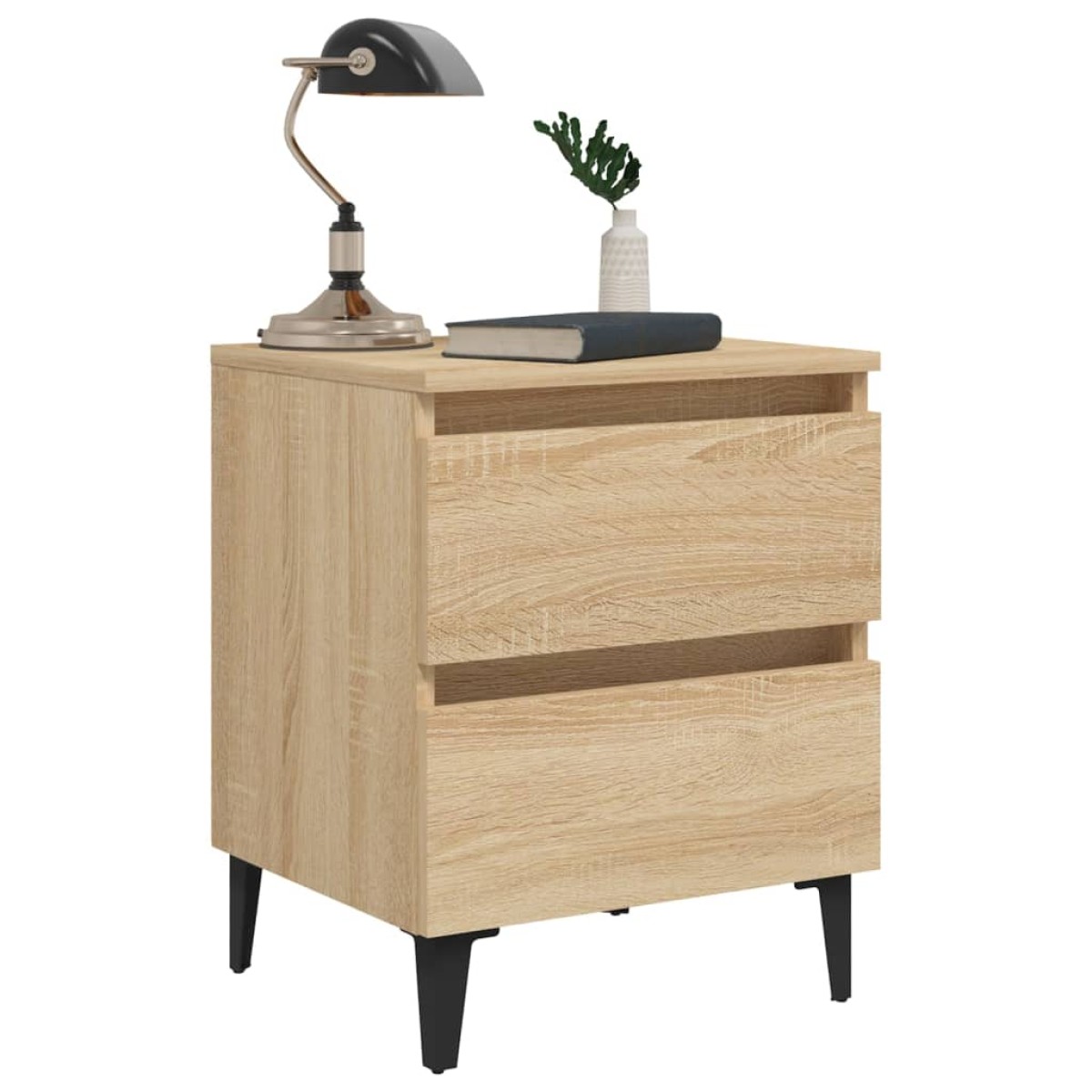 vidaXL Κομοδίνο Sonoma Δρυς 40 x 35 x 50 εκ. από Μοριοσανίδα
