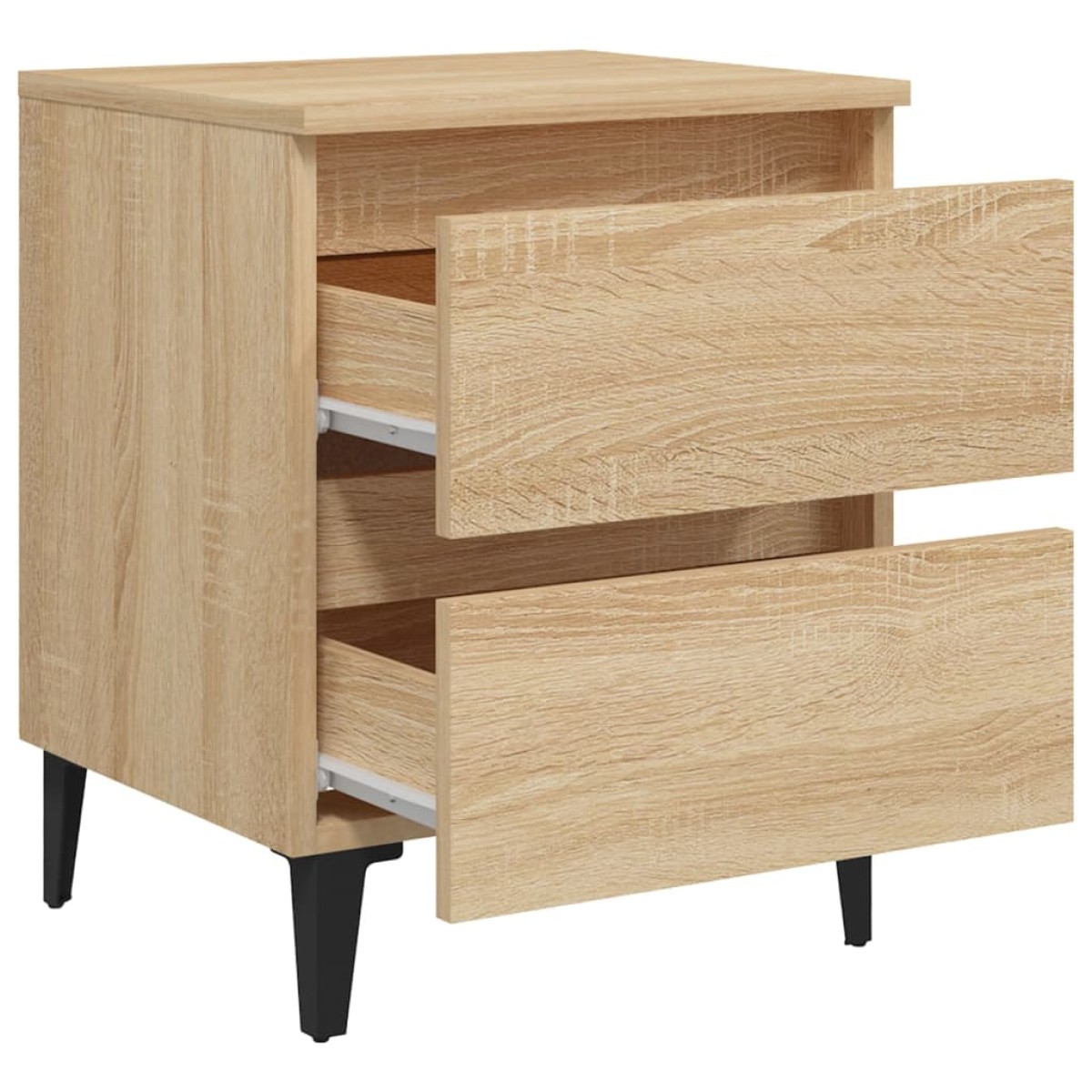 vidaXL Κομοδίνα 2 τεμ. Sonoma Δρυς 40 x 35 x 50 εκ. από Μοριοσανίδα