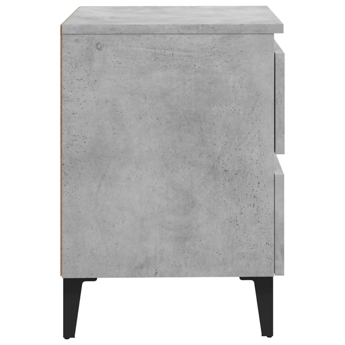vidaXL Κομοδίνο Γκρι Σκυροδέματος 40 x 35 x 50 εκ. από Μοριοσανίδα