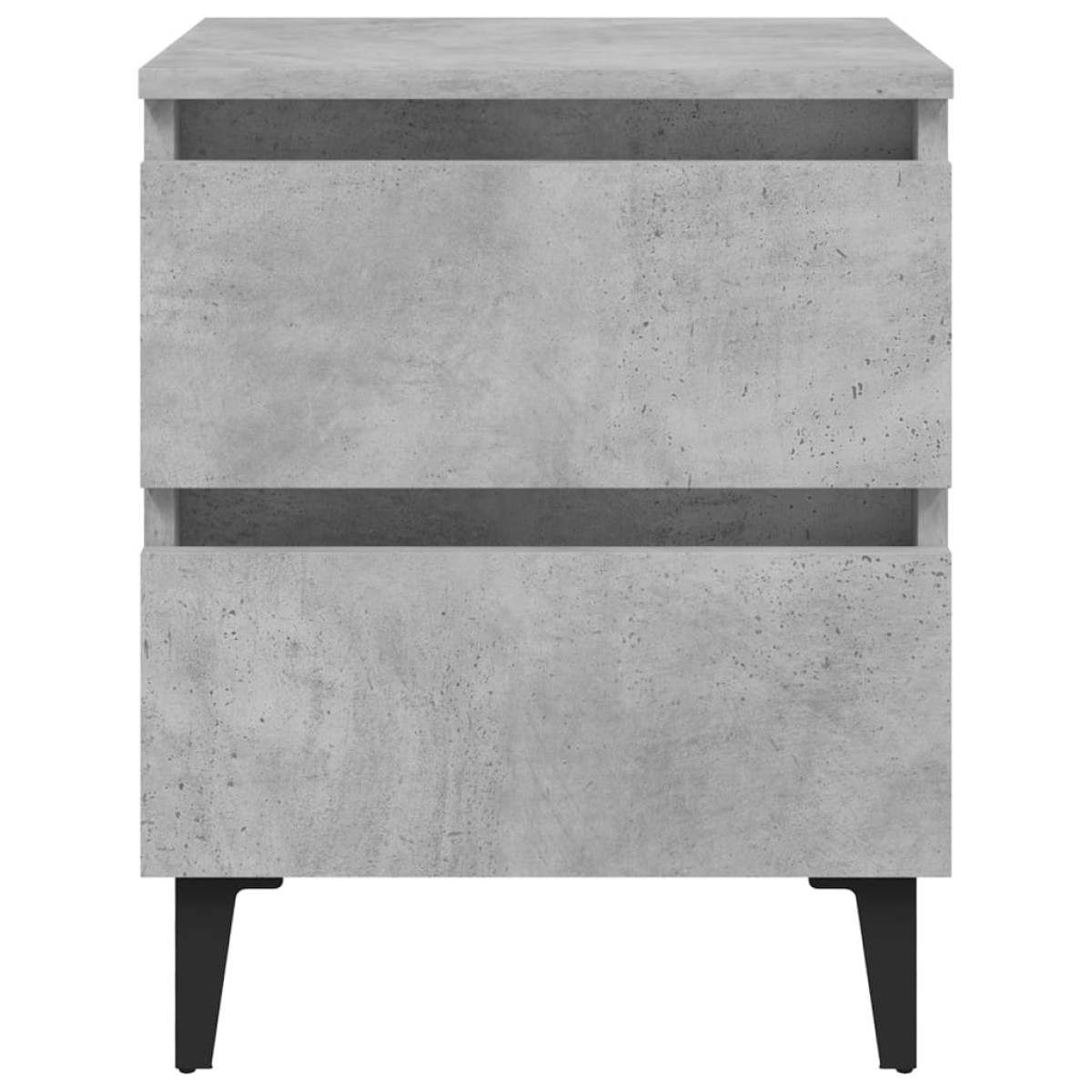 vidaXL Κομοδίνα 2 τεμ. Γκρι Σκυροδέμ. 40 x 35 x 50 εκ. από Μοριοσανίδα