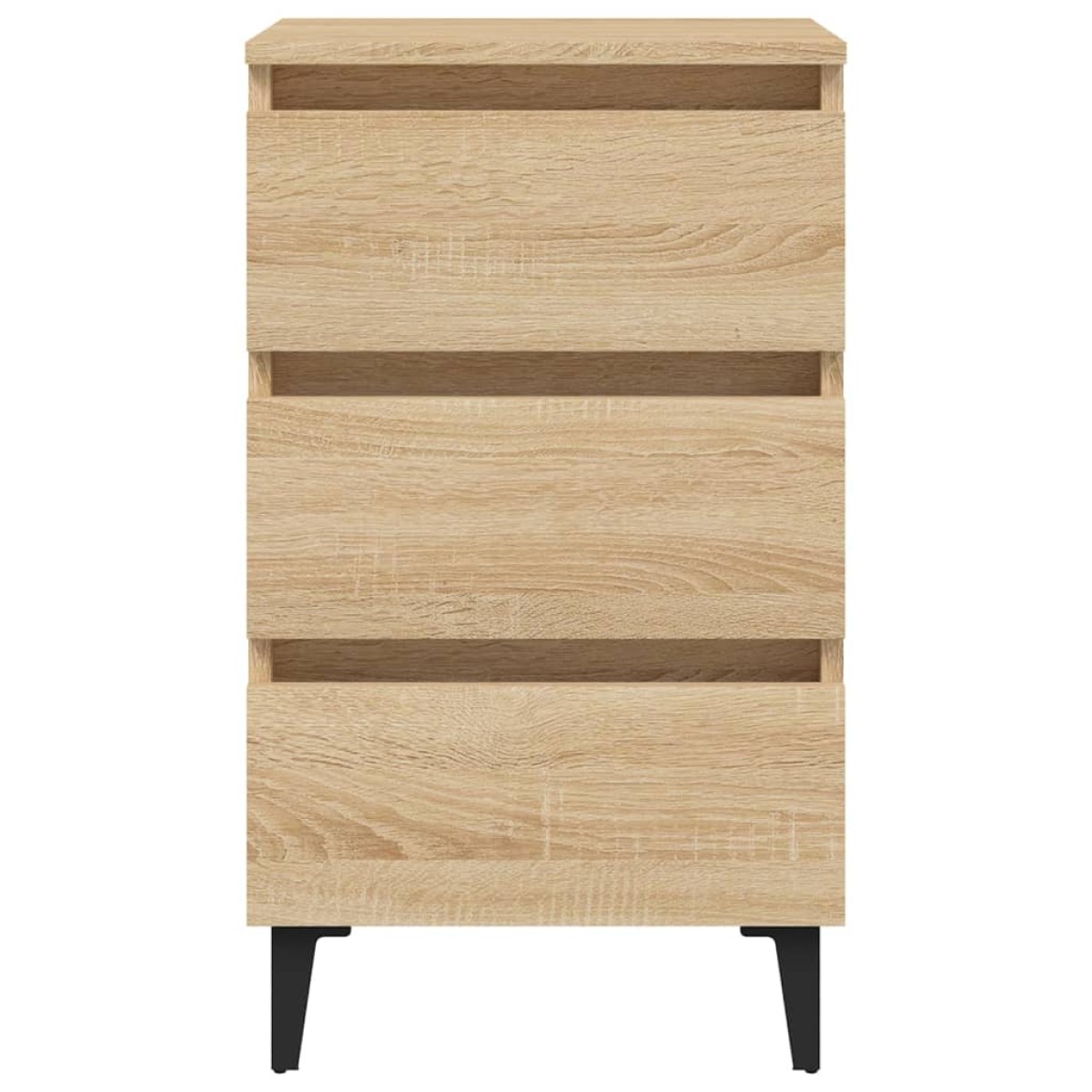 vidaXL Κομοδίνο Sonoma Δρυς 40 x 35 x 69 εκ. με Μεταλλικά Πόδια