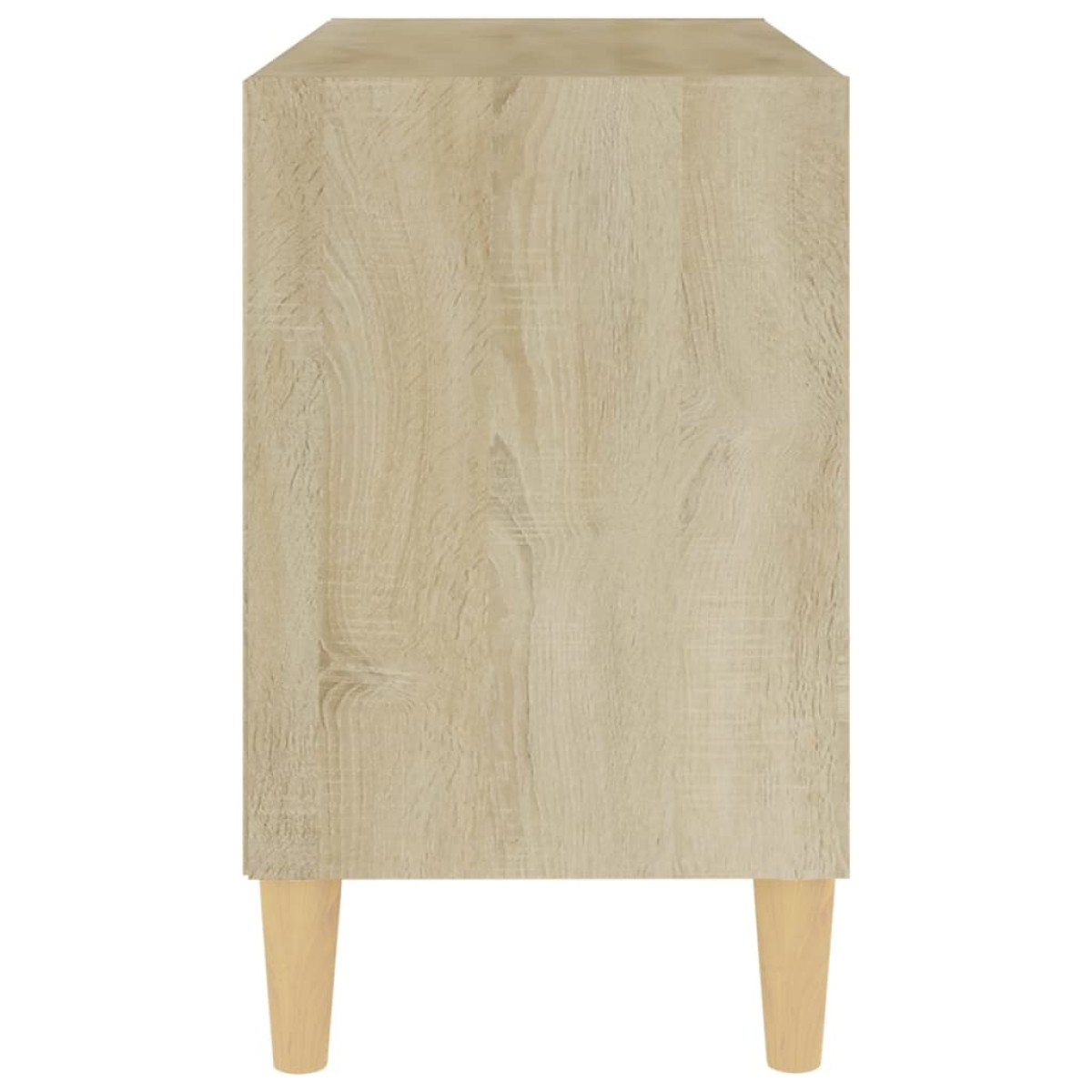 vidaXL Έπιπλο Τηλεόρασης Sonoma Δρυς 69,5x30x50εκ & Μασίφ Ξύλινα Πόδια