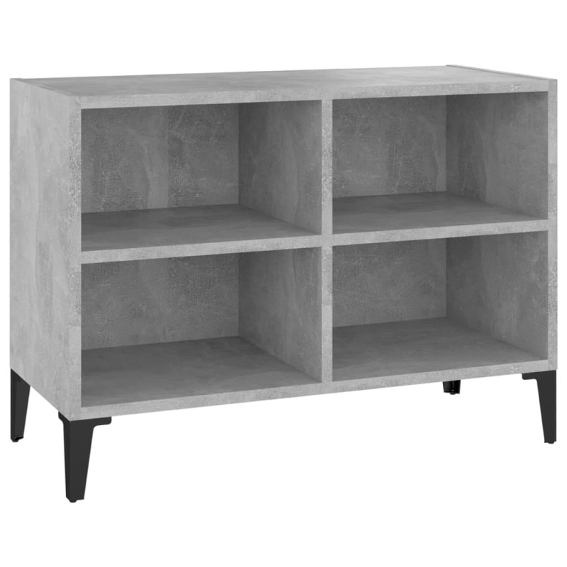 vidaXL Έπιπλο Τηλεόρασης Καπνιστή Γκρι Σκ. 69,5x30x50 εκ Μετ. Πόδια