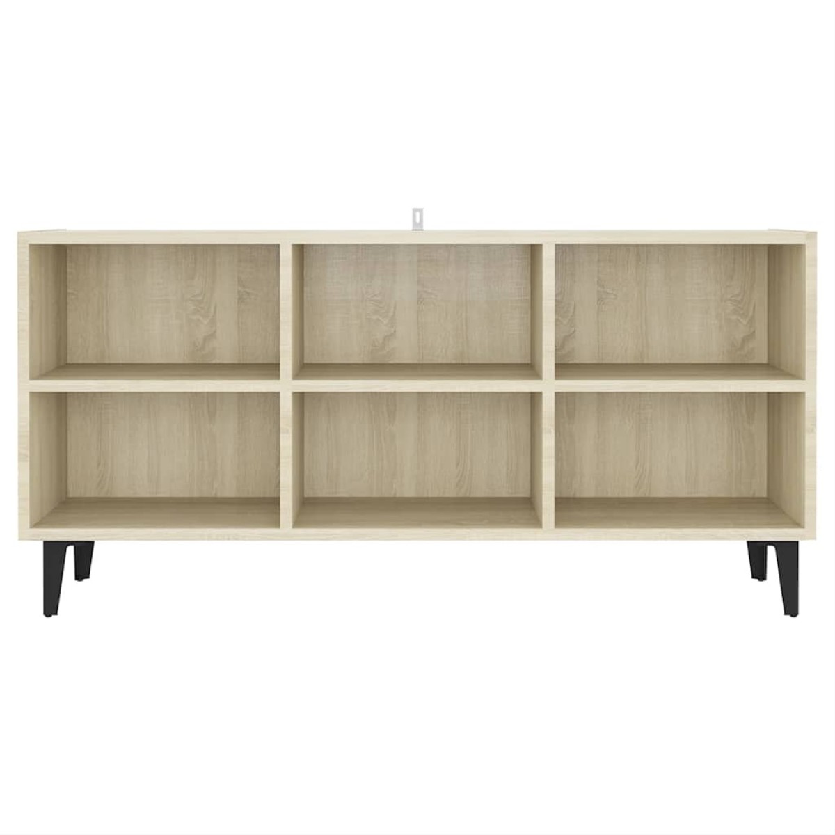 vidaXL Έπιπλο Τηλεόρασης Καπνιστή Δρυς 103,5x30x50 εκ Μεταλλικά Πόδια