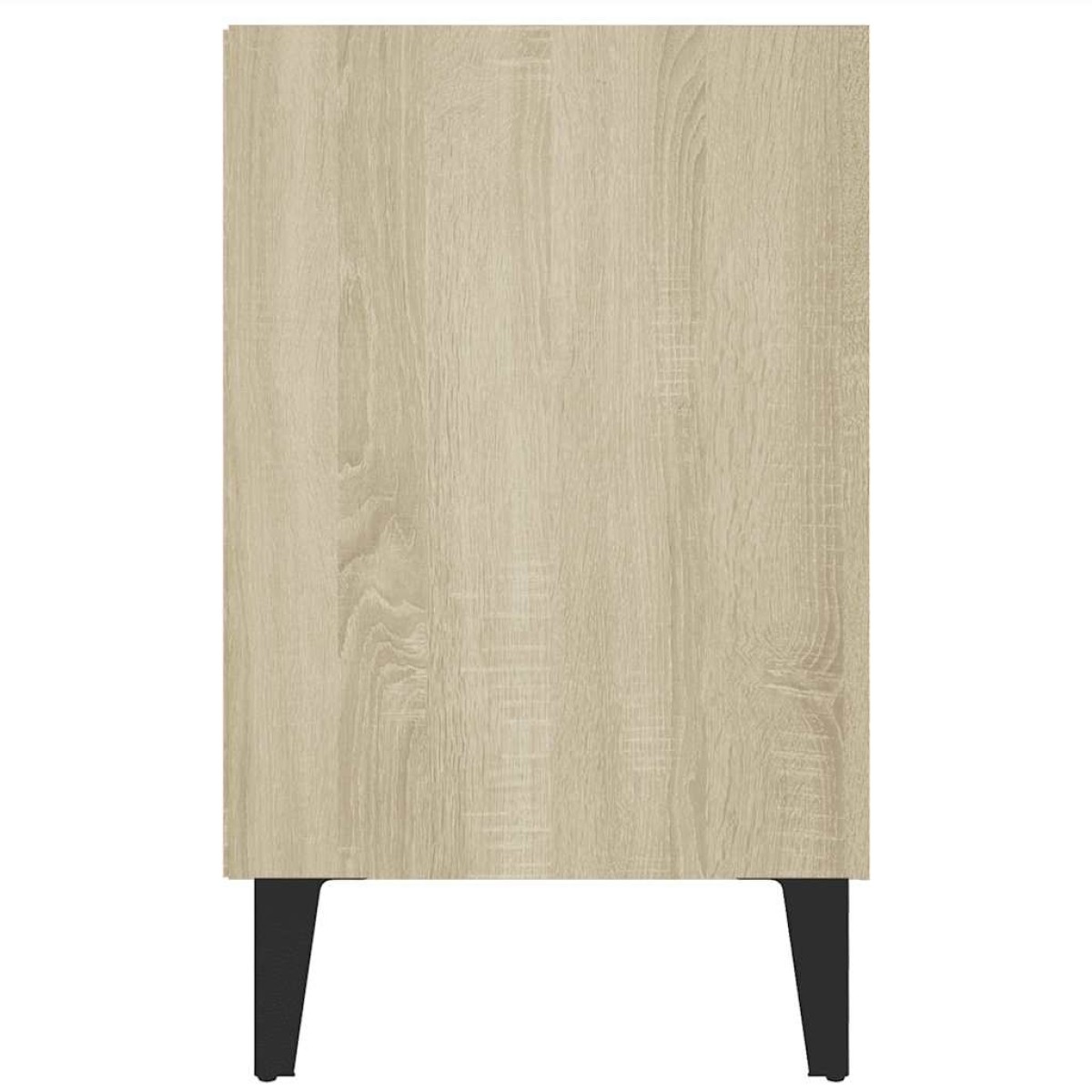vidaXL Έπιπλο Τηλεόρασης Καπνιστή Δρυς 103,5x30x50 εκ Μεταλλικά Πόδια