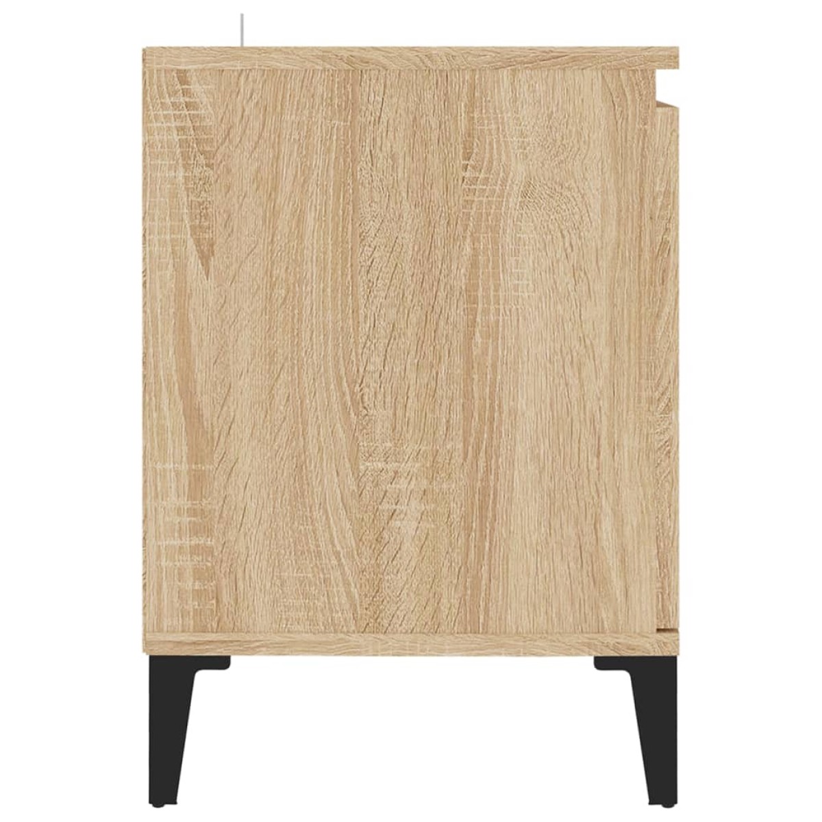 vidaXL Έπιπλο Τηλεόρασης Καπνιστή Δρυς 103,5x35x50 εκ Μεταλλικά Πόδια