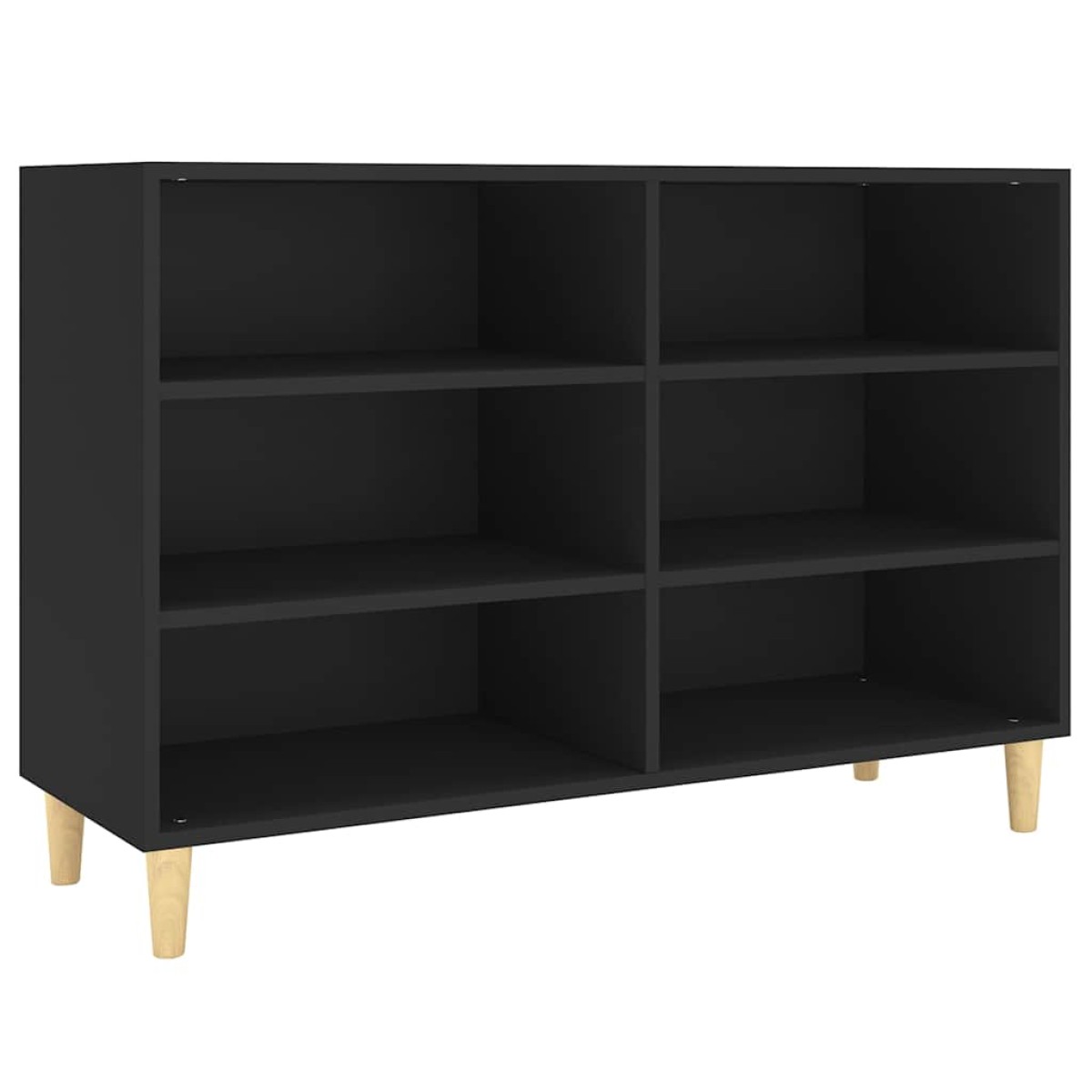 vidaXL Ραφιέρα Μαύρη 103,5 x 35 x 70 εκ. από Μοριοσανίδα